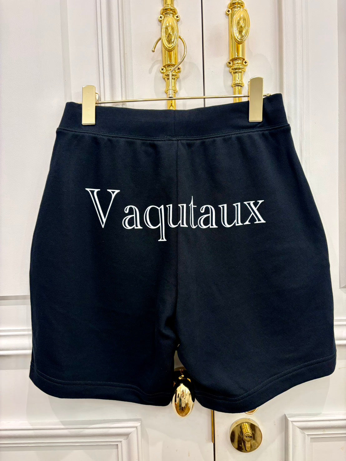 カジュアルライン『VAQUTAUX LAUNDRY』ロゴパンツ　ノアール